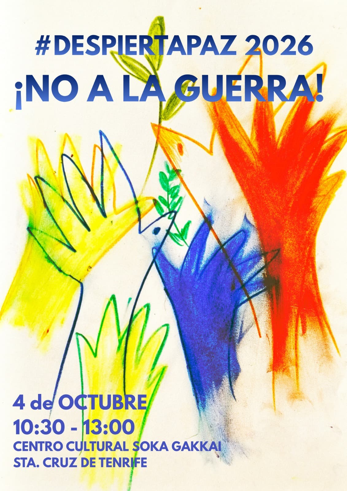 Cartel de Despierta Paz 2026 en Tenerife