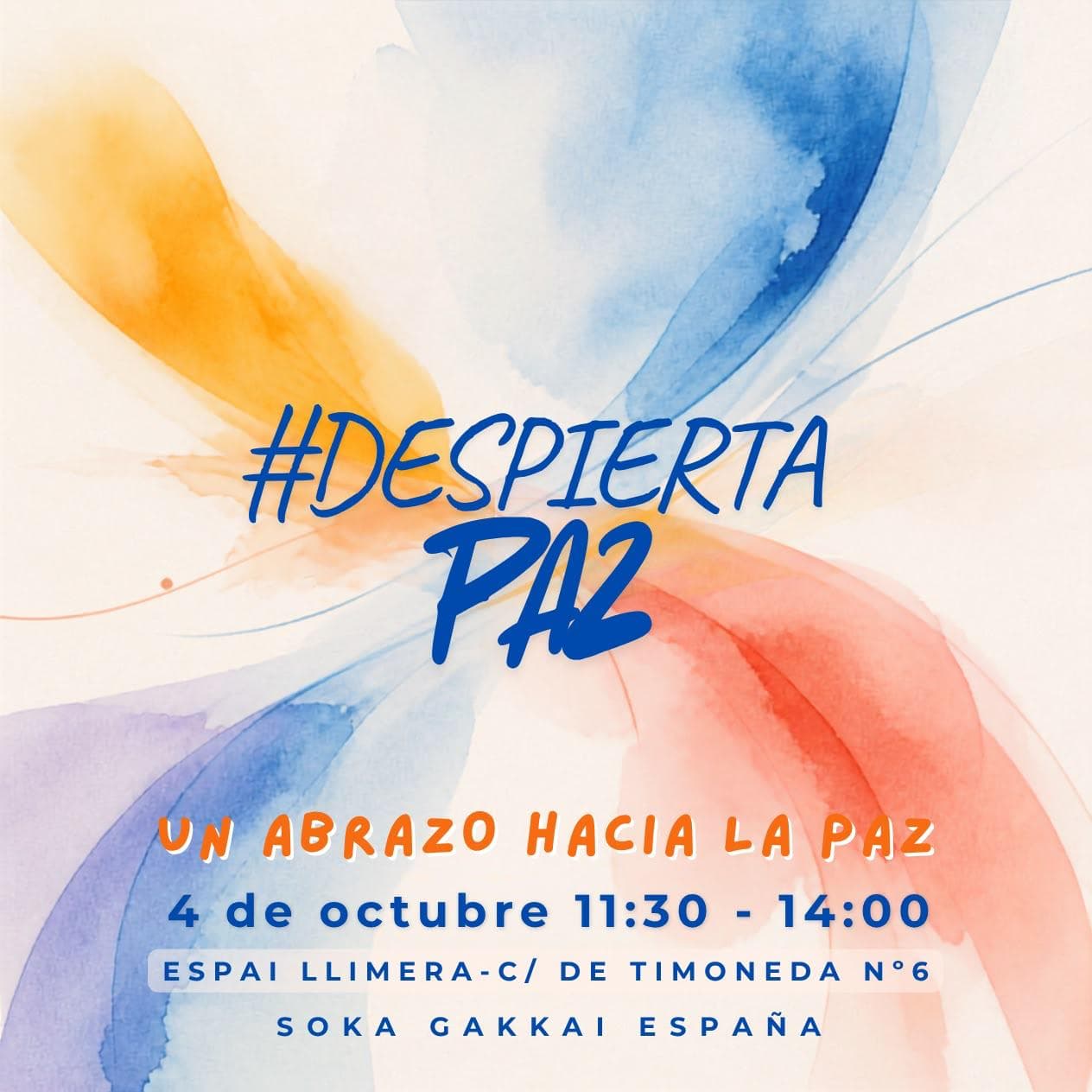 Cartel de Despierta Paz 2026 en Valencia